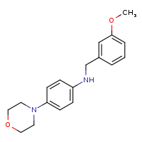 N-[(3-methoxyphenyl)methyl]-4-(morpholin-4-yl)aniline