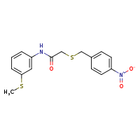 N-[3-(methylsulfanyl)phenyl]-2-{[(4-nitrophenyl)methyl]sulfanyl}acetamide