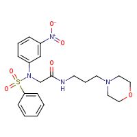 N-[3-(morpholin-4-yl)propyl]-2-[N-(3-nitrophenyl)benzenesulfonamido]acetamide