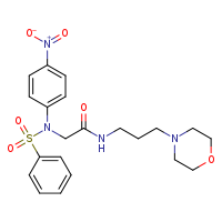 N-[3-(morpholin-4-yl)propyl]-2-[N-(4-nitrophenyl)benzenesulfonamido]acetamide