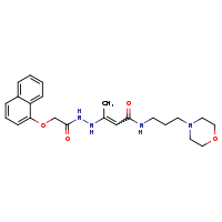 N-[3-(morpholin-4-yl)propyl]-3-[2-(naphthalen-1-yloxy)acetohydrazido]but-2-enamide