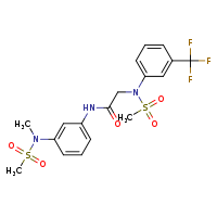 N-[3-(N-methylmethanesulfonamido)phenyl]-2-{N-[3-(trifluoromethyl)phenyl]methanesulfonamido}acetamide