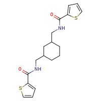 N-({3-[(thiophen-2-ylformamido)methyl]cyclohexyl}methyl)thiophene-2-carboxamide