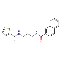N-[3-(thiophen-2-ylformamido)propyl]naphthalene-2-carboxamide