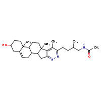 N-(4-{17-hydroxy-8,10,14-trimethyl-5,6-diazapentacyclo[11.8.0.0²,¹?.0?,?.0¹?,¹?]henicosa-4,6,8,19-tetraen-7-yl}-2-methylbutyl)acetamide