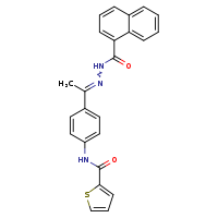 N-{4-[(1E)-1-[(naphthalen-1-ylformamido)imino]ethyl]phenyl}thiophene-2-carboxamide
