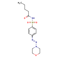 N-{4-[(1E)-2-(morpholin-4-yl)diazen-1-yl]benzenesulfonyl}pentanamide