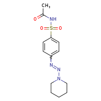 N-{4-[(1E)-2-(piperidin-1-yl)diazen-1-yl]benzenesulfonyl}acetamide