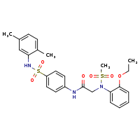 N-{4-[(2,5-dimethylphenyl)sulfamoyl]phenyl}-2-[N-(2-ethoxyphenyl)methanesulfonamido]acetamide