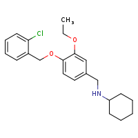N-({4-[(2-chlorophenyl)methoxy]-3-ethoxyphenyl}methyl)cyclohexanamine