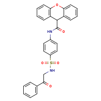 N-{4-[(2-oxo-2-phenylethyl)sulfamoyl]phenyl}-9H-xanthene-9-carboxamide