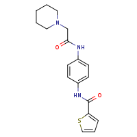 N-{4-[2-(piperidin-1-yl)acetamido]phenyl}thiophene-2-carboxamide