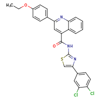 N-[4-(3,4-dichlorophenyl)-1,3-thiazol-2-yl]-2-(4-ethoxyphenyl)quinoline-4-carboxamide