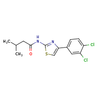N-[4-(3,4-dichlorophenyl)-1,3-thiazol-2-yl]-3-methylbutanamide