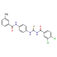 N-[4-({[(3,4-dichlorophenyl)formamido]methanethioyl}amino)phenyl]-3-methylbenzamide