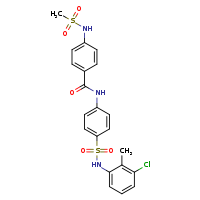 N-{4-[(3-chloro-2-methylphenyl)sulfamoyl]phenyl}-4-methanesulfonamidobenzamide