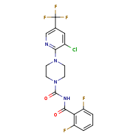 N-{4-[3-chloro-5-(trifluoromethyl)pyridin-2-yl]piperazine-1-carbonyl}-2,6-difluorobenzamide