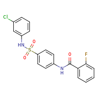 N-{4-[(3-chlorophenyl)sulfamoyl]phenyl}-2-fluorobenzamide