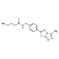 N-[(4-{3-methyl-[1,2,4]triazolo[3,4-b][1,3,4]thiadiazol-6-yl}phenyl)methyl]pentanamide