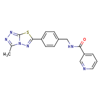 N-[(4-{3-methyl-[1,2,4]triazolo[3,4-b][1,3,4]thiadiazol-6-yl}phenyl)methyl]pyridine-3-carboxamide