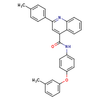 N-[4-(3-methylphenoxy)phenyl]-2-(4-methylphenyl)quinoline-4-carboxamide