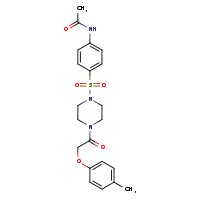 N-(4-{4-[2-(4-methylphenoxy)acetyl]piperazin-1-ylsulfonyl}phenyl)acetamide