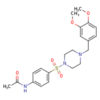 N-(4-{4-[(3,4-dimethoxyphenyl)methyl]piperazin-1-ylsulfonyl}phenyl)acetamide