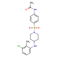 N-(4-{4-[(3-chloro-2-methylphenyl)amino]piperidin-1-ylsulfonyl}phenyl)acetamide