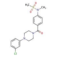 N-{4-[4-(3-chlorophenyl)piperazine-1-carbonyl]phenyl}-N-methylmethanesulfonamide