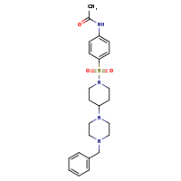 N-{4-[4-(4-benzylpiperazin-1-yl)piperidin-1-ylsulfonyl]phenyl}acetamide