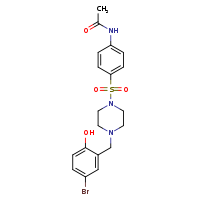 N-(4-{4-[(5-bromo-2-hydroxyphenyl)methyl]piperazin-1-ylsulfonyl}phenyl)acetamide