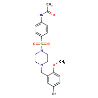 N-(4-{4-[(5-bromo-2-methoxyphenyl)methyl]piperazin-1-ylsulfonyl}phenyl)acetamide