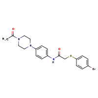 N-[4-(4-acetylpiperazin-1-yl)phenyl]-2-[(4-bromophenyl)sulfanyl]acetamide