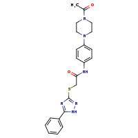 N-[4-(4-acetylpiperazin-1-yl)phenyl]-2-[(5-phenyl-1H-1,2,4-triazol-3-yl)sulfanyl]acetamide