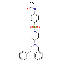 N-(4-{4-[benzyl(2-phenylethyl)amino]piperidin-1-ylsulfonyl}phenyl)acetamide