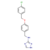 N-({4-[(4-chlorophenyl)methoxy]phenyl}methyl)-1H-1,2,4-triazol-3-amine