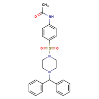 N-{4-[4-(diphenylmethyl)piperazin-1-ylsulfonyl]phenyl}acetamide