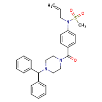 N-{4-[4-(diphenylmethyl)piperazine-1-carbonyl]phenyl}-N-(prop-2-en-1-yl)methanesulfonamide