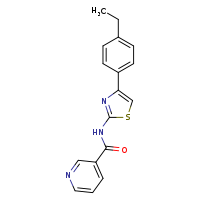 N-[4-(4-ethylphenyl)-1,3-thiazol-2-yl]pyridine-3-carboxamide