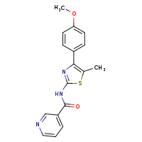 N-[4-(4-methoxyphenyl)-5-methyl-1,3-thiazol-2-yl]pyridine-3-carboxamide