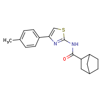 N-[4-(4-methylphenyl)-1,3-thiazol-2-yl]bicyclo[2.2.1]heptane-2-carboxamide