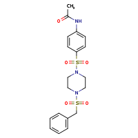 N-[4-(4-phenylmethanesulfonylpiperazin-1-ylsulfonyl)phenyl]acetamide
