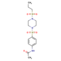 N-{4-[4-(propane-1-sulfonyl)piperazin-1-ylsulfonyl]phenyl}acetamide