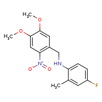 N-[(4,5-dimethoxy-2-nitrophenyl)methyl]-4-fluoro-2-methylaniline