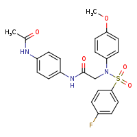 N-(4-acetamidophenyl)-2-[N-(4-methoxyphenyl)-4-fluorobenzenesulfonamido]acetamide