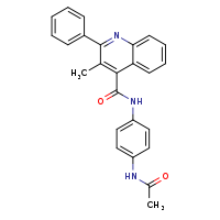 N-(4-acetamidophenyl)-3-methyl-2-phenylquinoline-4-carboxamide