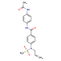 N-(4-acetamidophenyl)-4-[N-(prop-2-en-1-yl)methanesulfonamido]benzamide