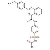 N-[4-(acetamidosulfonyl)phenyl]-2-(4-ethylphenyl)quinoline-4-carboxamide
