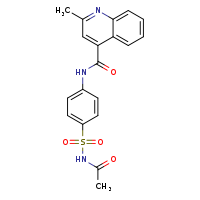 N-[4-(acetamidosulfonyl)phenyl]-2-methylquinoline-4-carboxamide