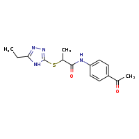 N-(4-acetylphenyl)-2-[(5-ethyl-4H-1,2,4-triazol-3-yl)sulfanyl]propanamide